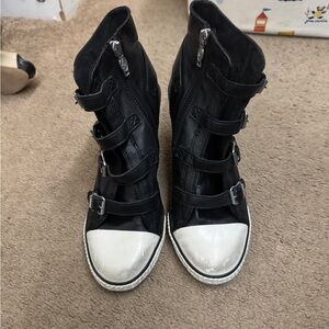 Ash Limited Black and White High-Top Women's Shoes